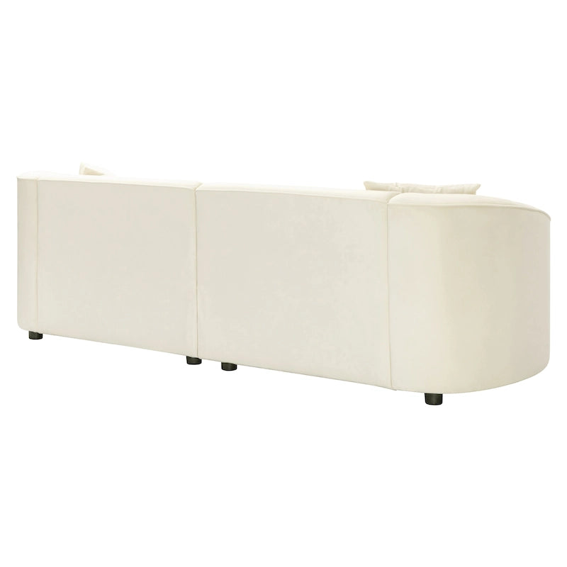 Christopher Knight Home - Divano curvo Allegra Sculptural 87