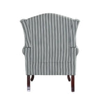 Set di 2 poltrone tradizionali con schienale alto e poltrona imbottita