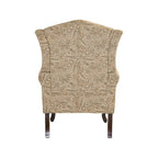 Set di 2 poltrone tradizionali con schienale alto e poltrona imbottita