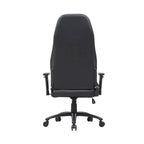 Sedia da gioco reclinabile in similpelle nera Joseff di Furniture of America