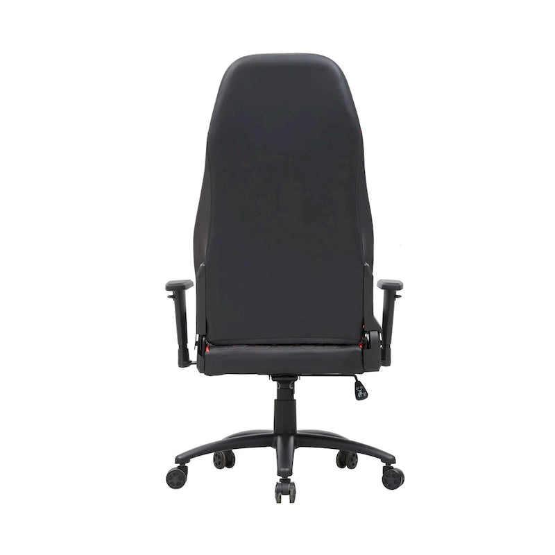 Sedia da gioco reclinabile in similpelle nera Joseff di Furniture of America