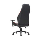 Sedia da gioco reclinabile in similpelle nera Joseff di Furniture of America