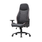 Sedia da gioco reclinabile in similpelle nera Joseff di Furniture of America