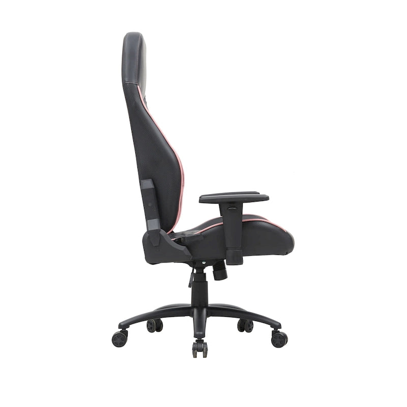 Sedia da gioco reclinabile in similpelle nera Joseff di Furniture of America