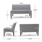 Divano a due posti in tessuto Dejon di Christopher Knight Home