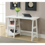 Convenience Concepts Designs2Go Trestle Desk con ripiani