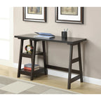 Convenience Concepts Designs2Go Trestle Desk con ripiani