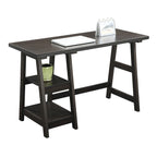 Convenience Concepts Designs2Go Trestle Desk con ripiani