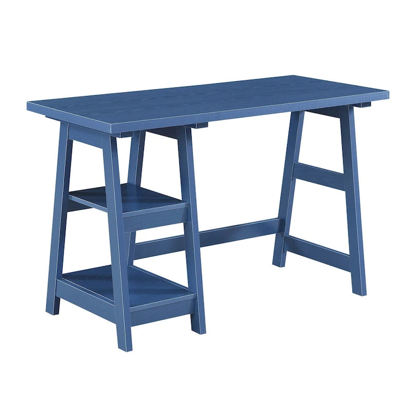 Convenience Concepts Designs2Go Trestle Desk con ripiani