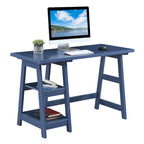 Convenience Concepts Designs2Go Trestle Desk con ripiani