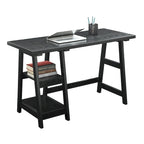Convenience Concepts Designs2Go Trestle Desk con ripiani