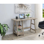 Convenience Concepts Designs2Go Trestle Desk con ripiani