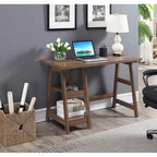 Convenience Concepts Designs2Go Trestle Desk con ripiani