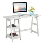 Convenience Concepts Designs2Go Trestle Desk con ripiani