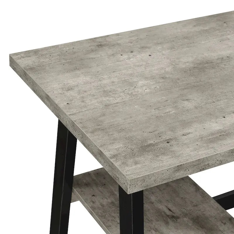 Convenience Concepts Designs2Go Trestle Desk con ripiani