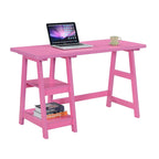 Convenience Concepts Designs2Go Trestle Desk con ripiani