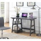 Convenience Concepts Designs2Go Trestle Desk con ripiani