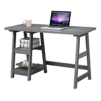 Convenience Concepts Designs2Go Trestle Desk con ripiani