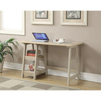 Convenience Concepts Designs2Go Trestle Desk con ripiani
