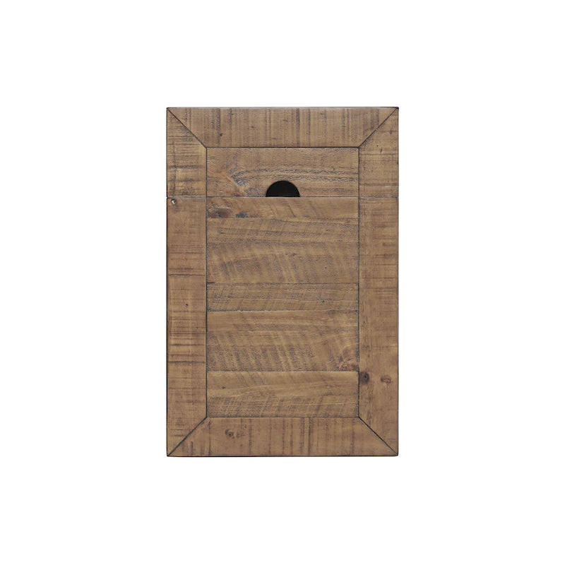 Tavolino da salotto in legno massello Monterey con prese di corrente nascoste