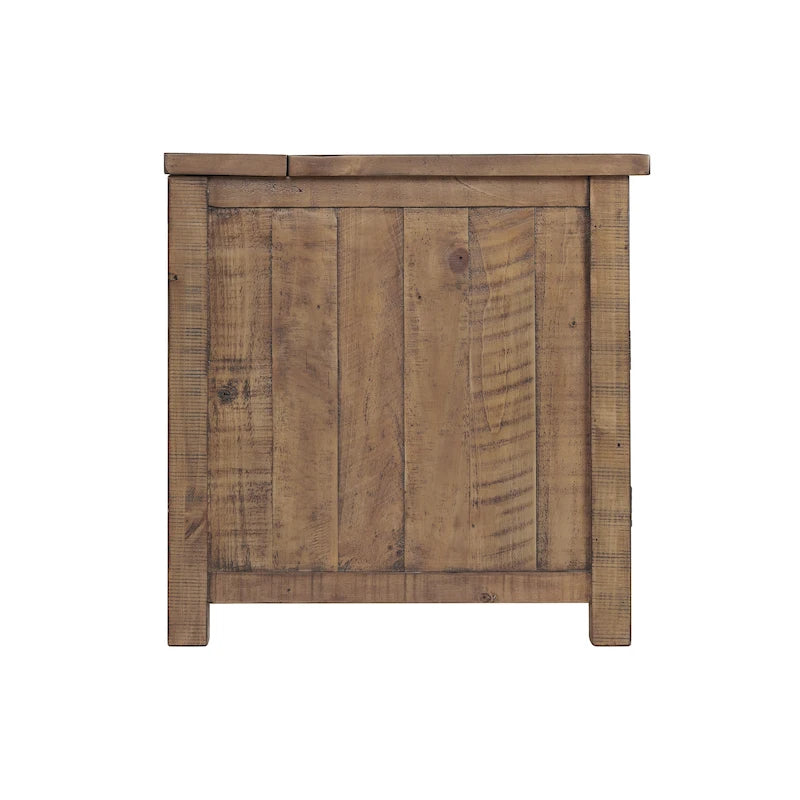 Tavolino da salotto in legno massello Monterey con prese di corrente nascoste