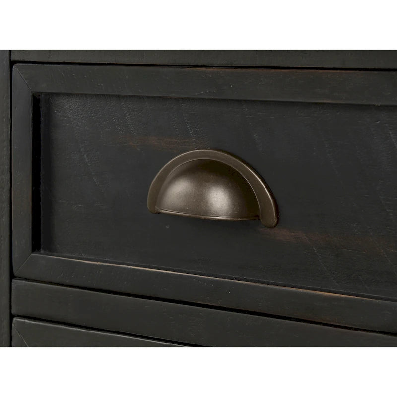 Tavolino da salotto in legno massello Monterey con prese di corrente nascoste