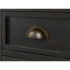 Tavolino da salotto in legno massello Monterey con prese di corrente nascoste