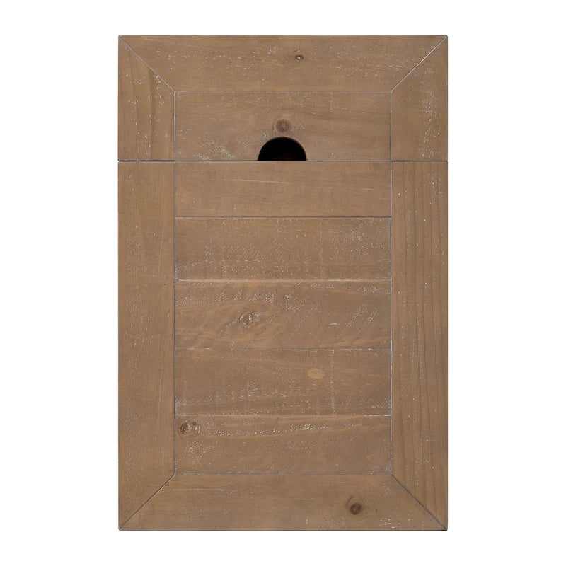 Tavolino da salotto in legno massello Monterey con prese di corrente nascoste