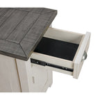 Tavolino da salotto in legno massello Monterey con prese di corrente nascoste