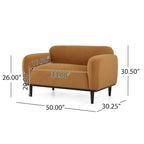 Divano a due posti imbottito Chaparral di Christopher Knight Home