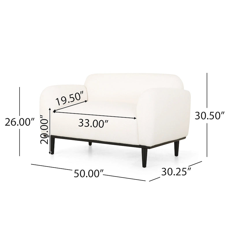 Divano a due posti imbottito Chaparral di Christopher Knight Home