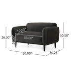 Divano a due posti imbottito Chaparral di Christopher Knight Home