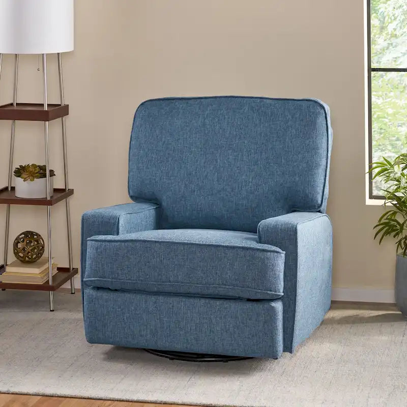 Crockett Traditional Glider Recliner with Swivel by Christopher Knight Home