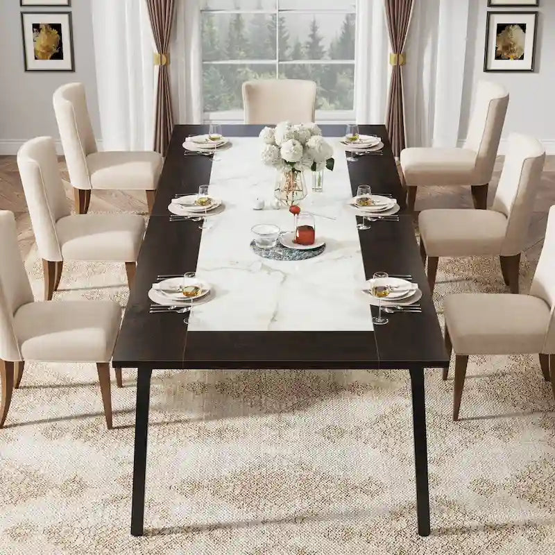 Tavolo da pranzo moderno da 79 pollici per 8-10 persone
