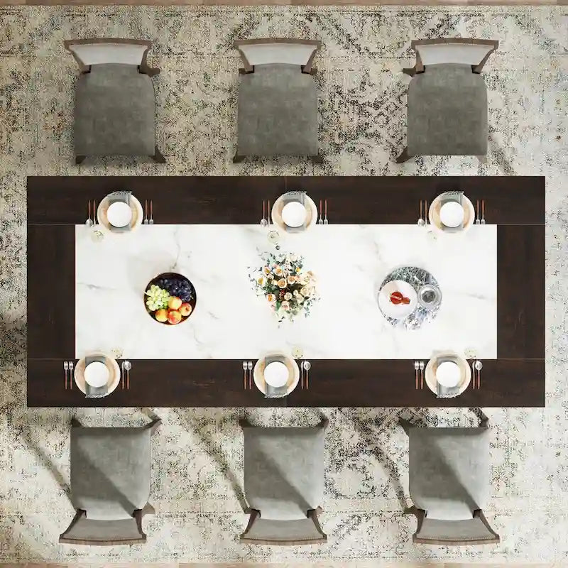 Tavolo da pranzo moderno da 79 pollici per 8-10 persone