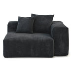 Divano componibile modulare con pouf imbottito Leathaire 180