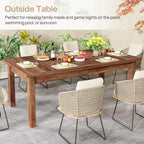 Tavolo da pranzo in legno 70.86 per 6-8 persone con gambe in legno massello ispessite