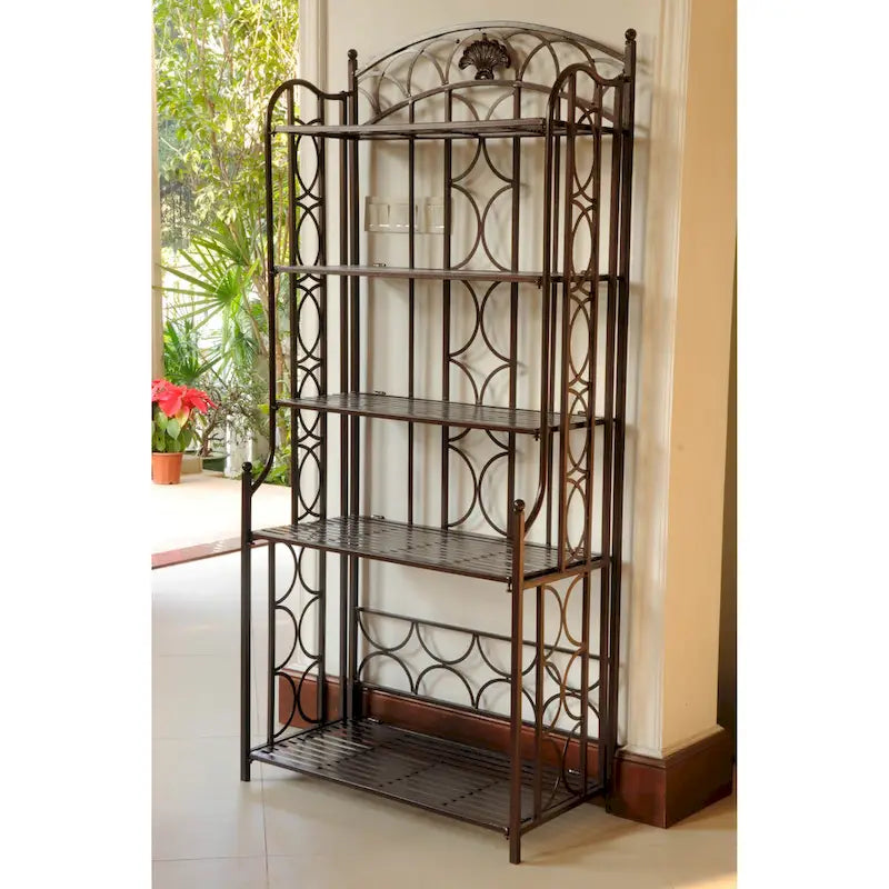 Scaffale da panettiere Mandalay a 5 ripiani in ferro