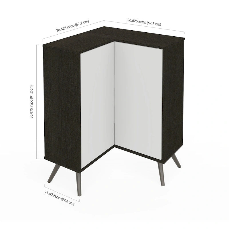 Unità di stoccaggio angolare Bestar Small Space Krom