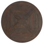 Tavolo da pranzo rotondo con finitura marrone Benchwright di iNSPIRE Q Artisan