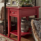 Tavolino laterale Zayden con 1 cassetto e stazione di ricarica di iNSPIRE Q Bold