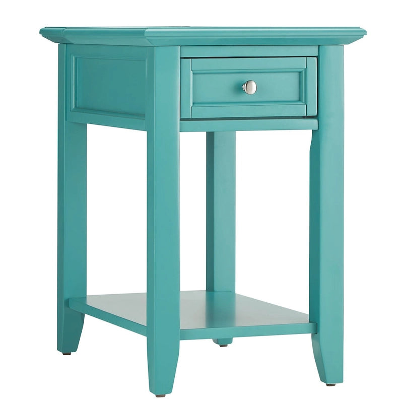 Tavolino laterale Zayden con 1 cassetto e stazione di ricarica di iNSPIRE Q Bold