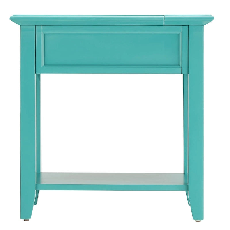 Tavolino laterale Zayden con 1 cassetto e stazione di ricarica di iNSPIRE Q Bold