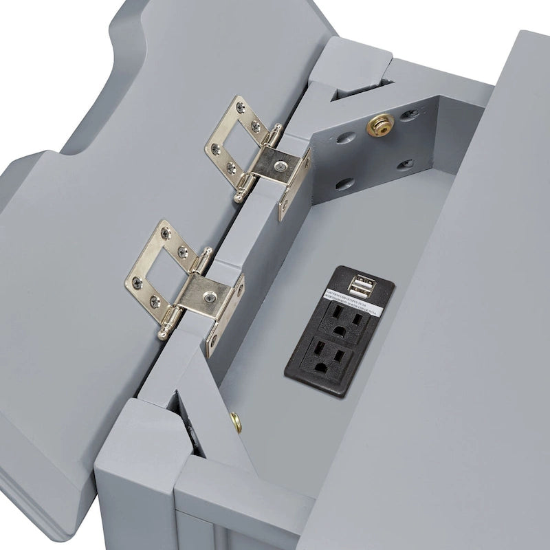 Tavolino laterale Zayden con 1 cassetto e stazione di ricarica di iNSPIRE Q Bold