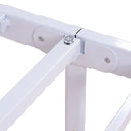 Letto matrimoniale in metallo da 14 pollici con testiera, letto con piattaforma in ferro battuto, senza bisogno di box spring/base per materasso per riporre oggetti