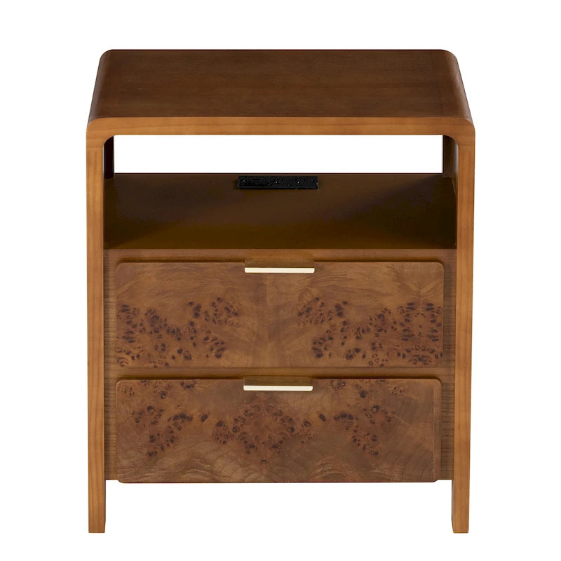 Comodino in stile rustico completamente assemblato COZAYH, cassettiera in legno invecchiato rustico, cassettiera, stile boho