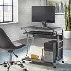 Carrello per scrivania con rotelle per computer Florica di Porch &amp; Den