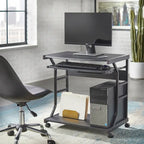 Carrello per scrivania con rotelle per computer Florica di Porch &amp; Den