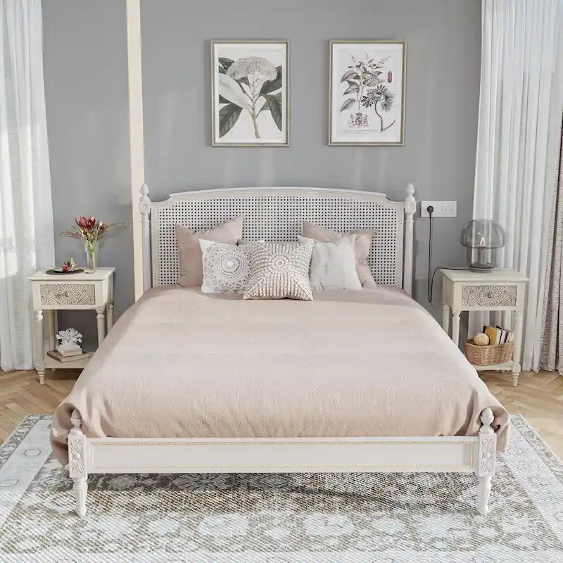 Comodini moderni di metà secolo COSIEST con cassetto (set da 2)