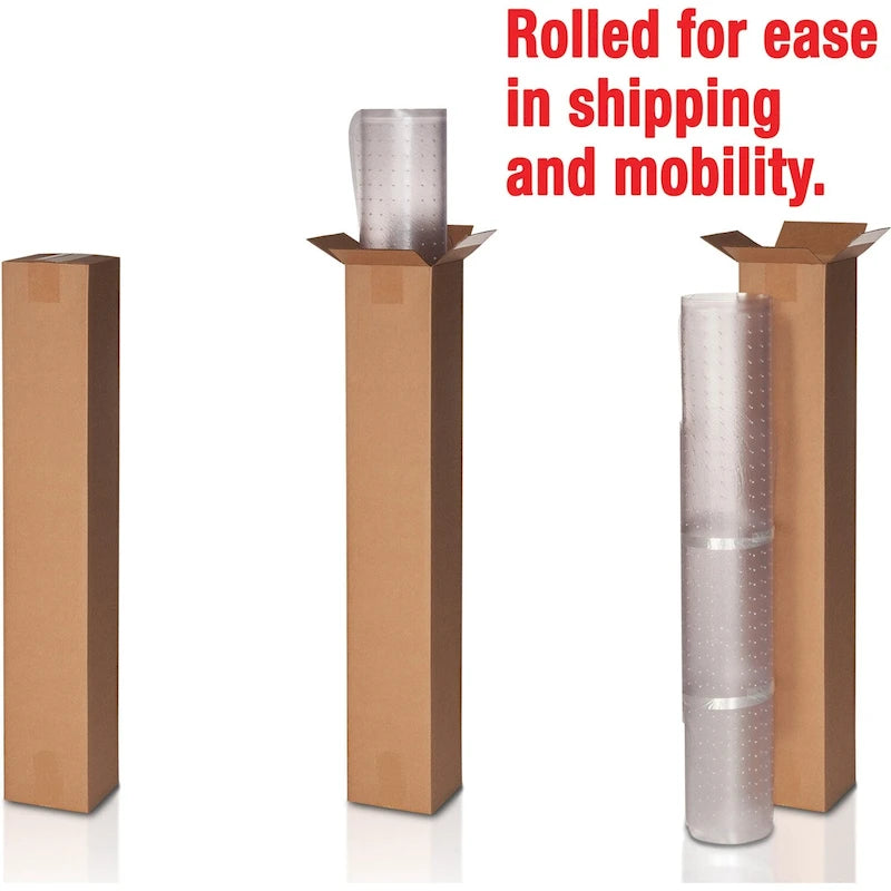 Nuovi tappetini trasparenti per sedia da ufficio con borchie in PVC alla moda